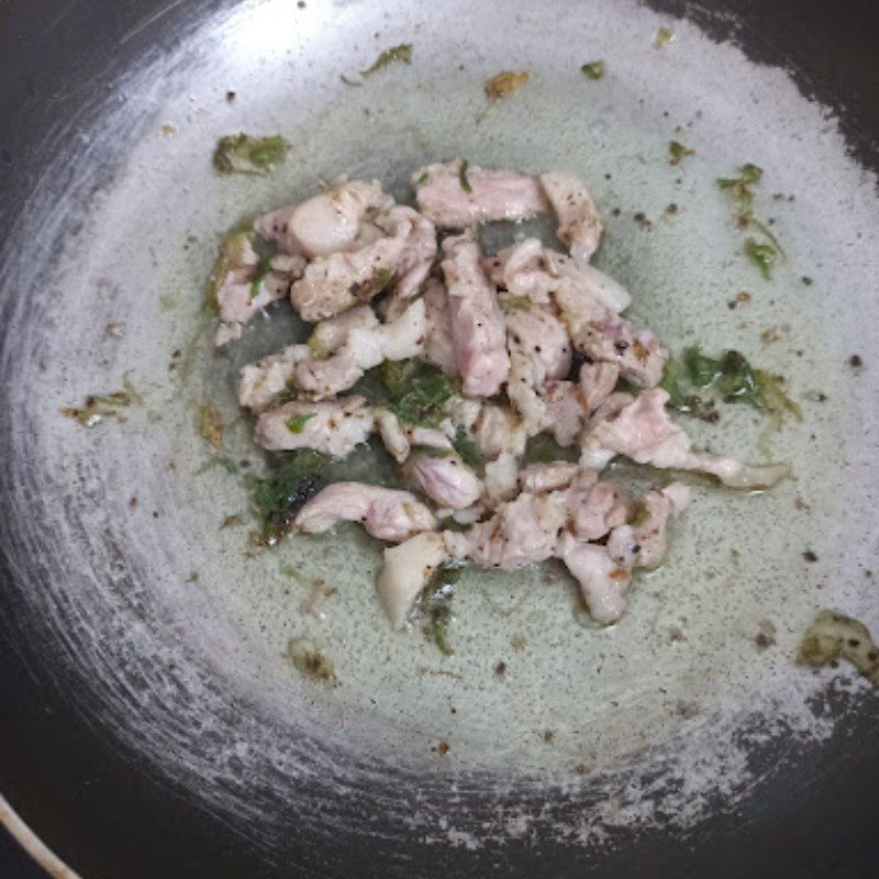Step 3 Stir-fried cabbage Stir-fried cabbage with pork