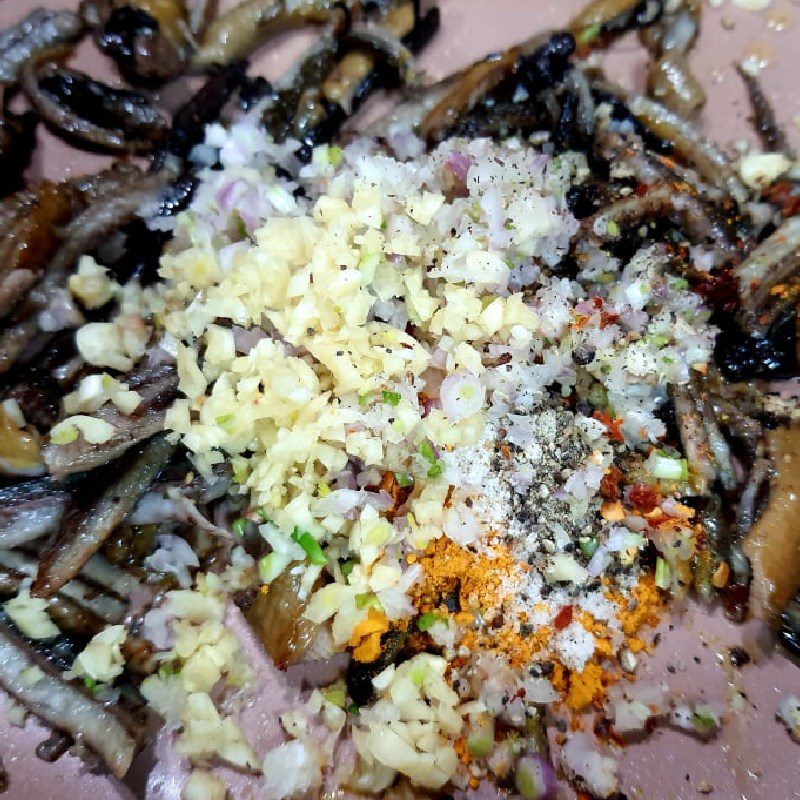 Step 3 Stir-fried eel Eel porridge Nghe An
