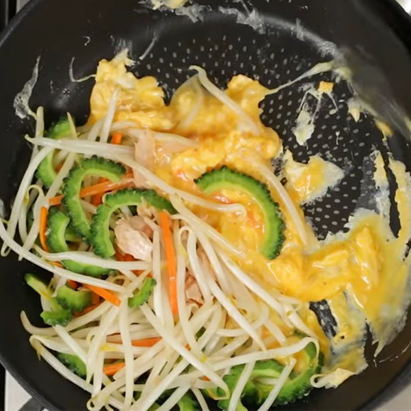 Step 4 Stir-fried noodles with vegetables Mixed vegetable somen noodles
