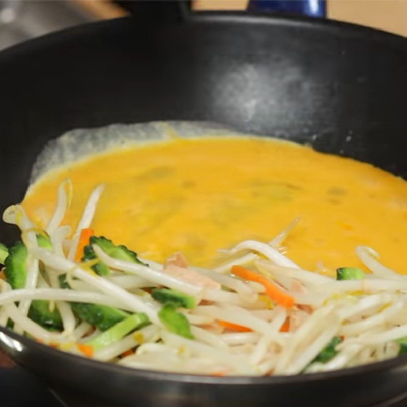 Step 4 Stir-fried noodles with vegetables Mixed vegetable somen noodles