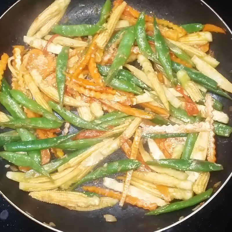 Step 2 Sautéed Corn Sautéed Baby Corn with Mixed Vegetables Vegetarian