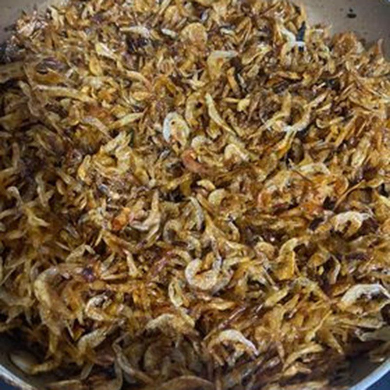 Step 2 Stir-fry sticky rice filling with pork floss and sausage
