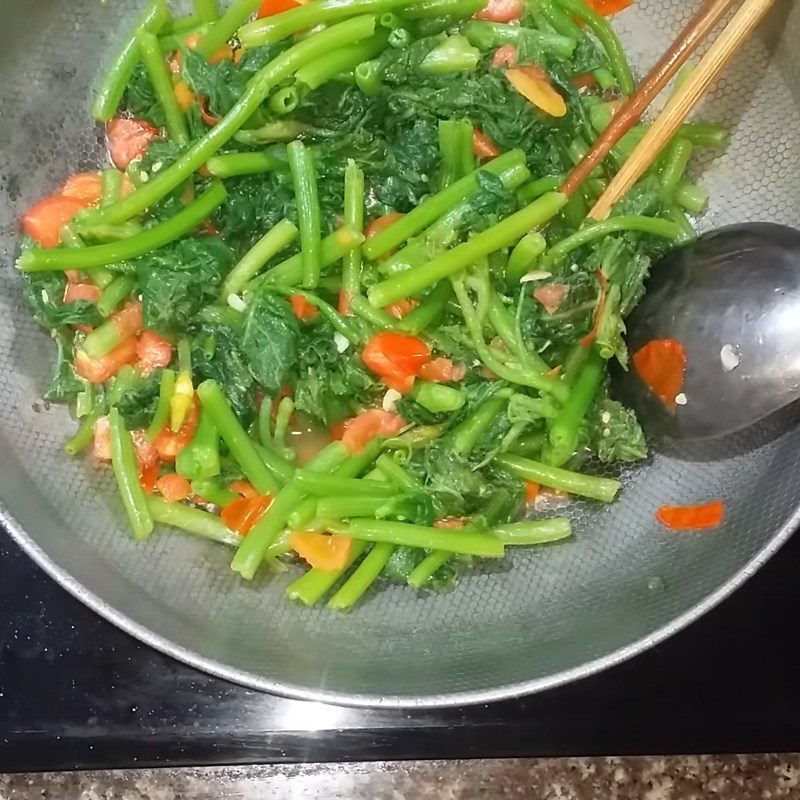 Step 2 Stir-fry vegetables with tomatoes Vegetable soup with pumpkin