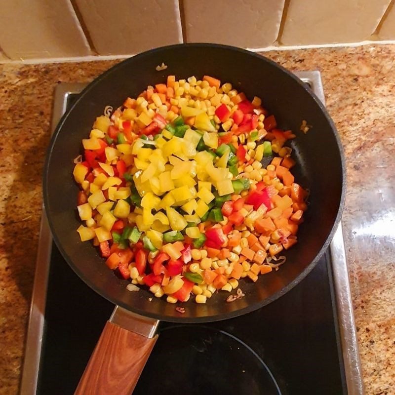 Step 2 Stir-fried vegetables Brown rice salad