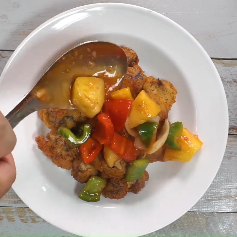 Step 4 Stir-fried Vegetables Sweet and Sour Oysters