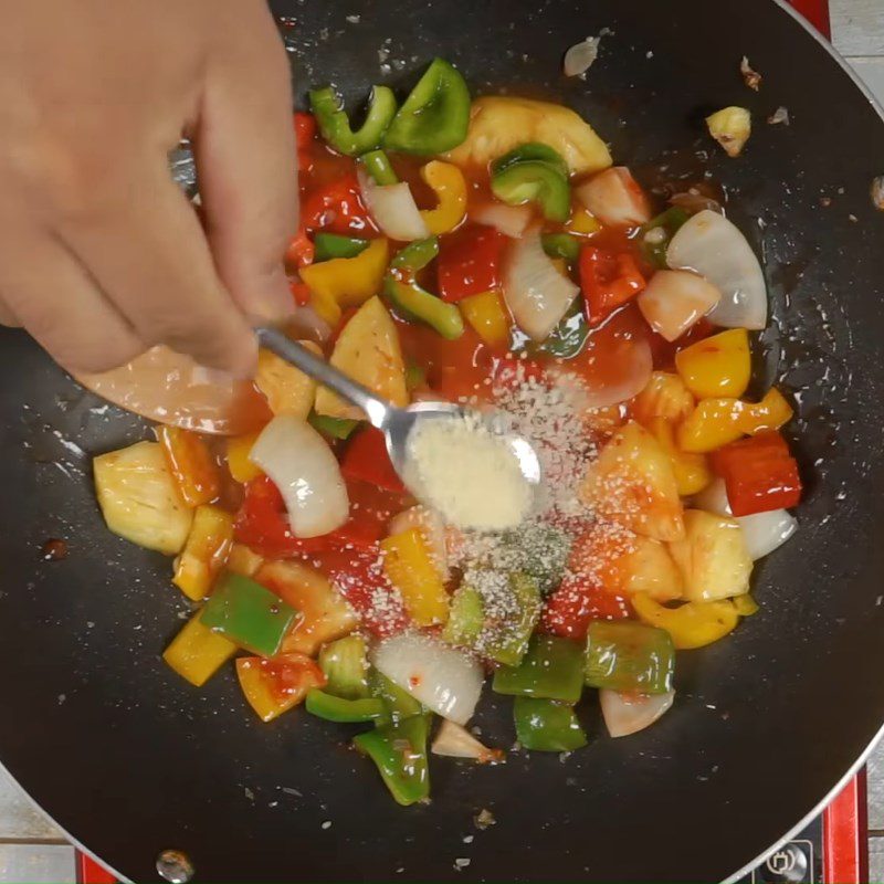 Step 4 Stir-fried Vegetables Sweet and Sour Oysters