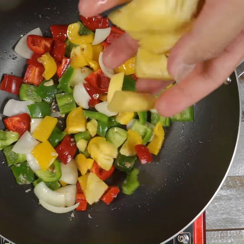 Step 4 Stir-fried Vegetables Sweet and Sour Oysters
