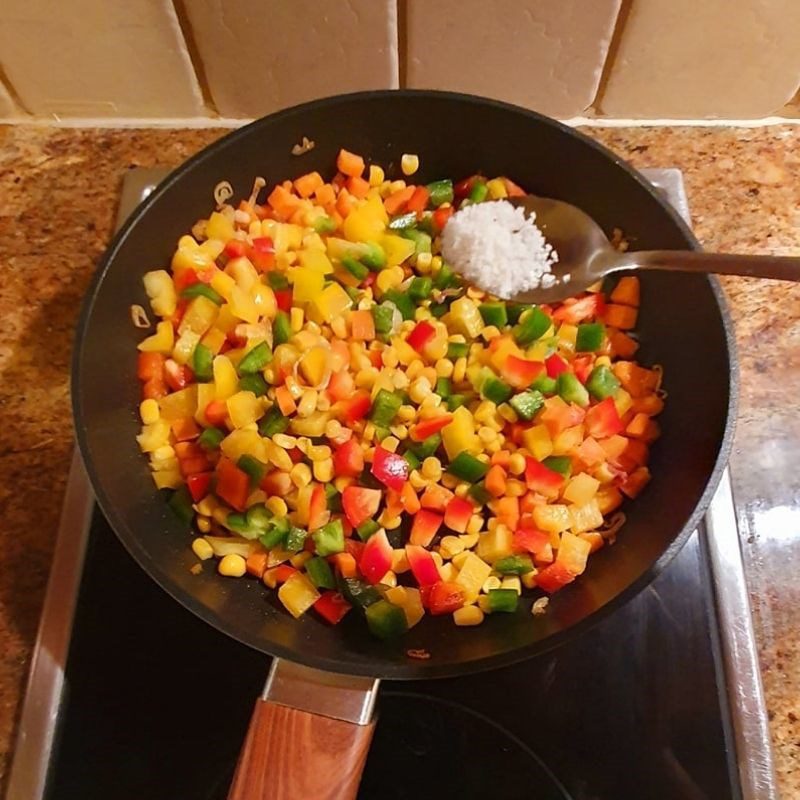Step 2 Stir-fried vegetables Brown rice salad