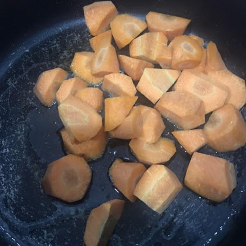 Step 3 Sauté vegetables Japanese curry rice