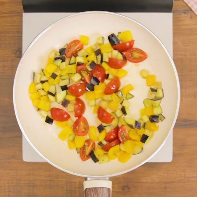 Step 4 Stir-fried vegetables Somen noodles with stir-fried vegetables