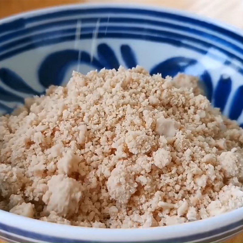 Step 3 Grind peanuts Pumpkin cake with peanut filling
