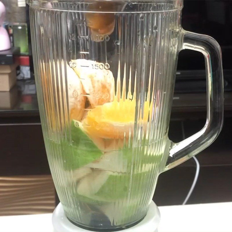 Step 2 Blend the orange and guava mixture Orange Guava Juice