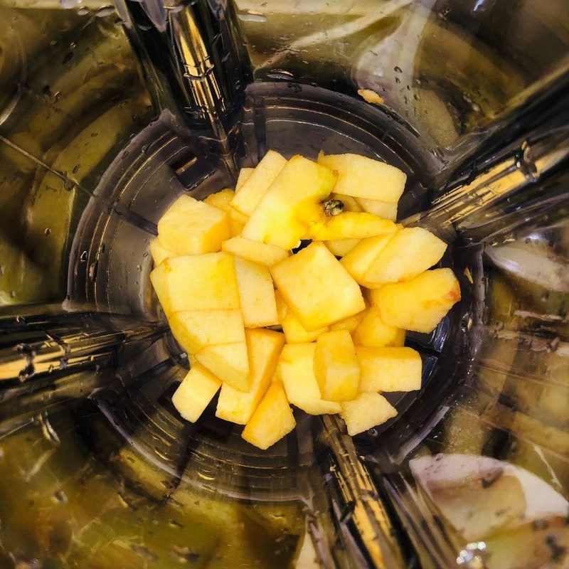 Step 2 Blend the ingredient mixture for Plum Apple Juice