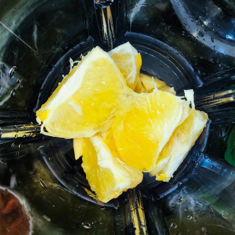 Step 2 Blend the ingredient mixture for Orange Apple Juice