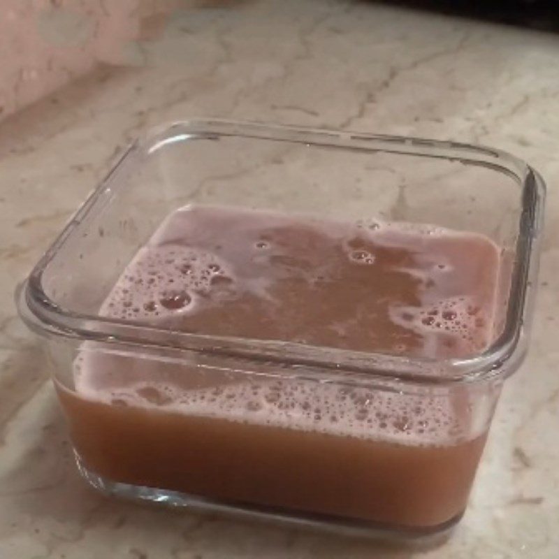 Step 3 Blend pears with watermelon Pear watermelon juice