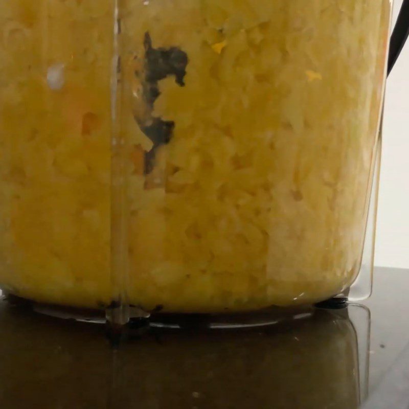 Step 2 Blending Jackfruit and Coconut Meat Jackfruit jelly with coconut