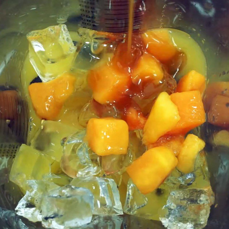 Step 2 Blend the smoothie for mango orange smoothie