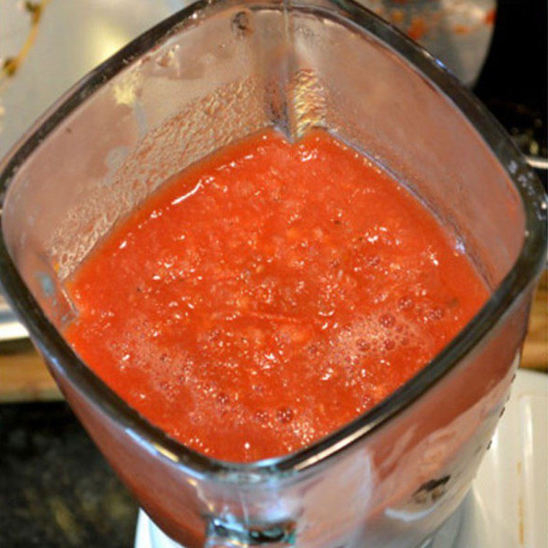 Step 2 Blend the smoothie for tomato carrot smoothie