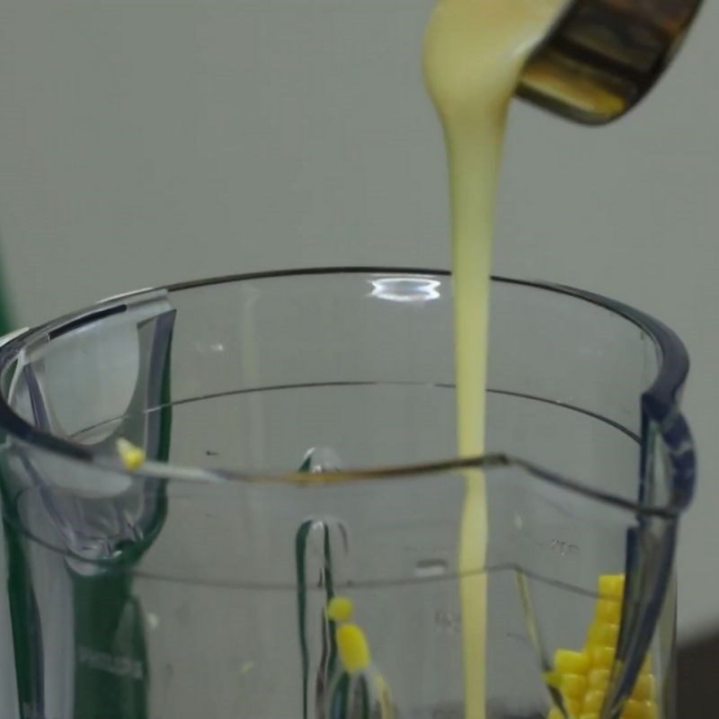 Step 2 Blend corn smoothie with mango Corn smoothie with mango