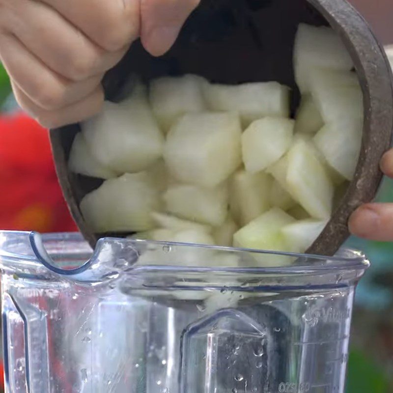 Step 2 Blend the winter melon and pistachio smoothie Winter melon and pistachio smoothie