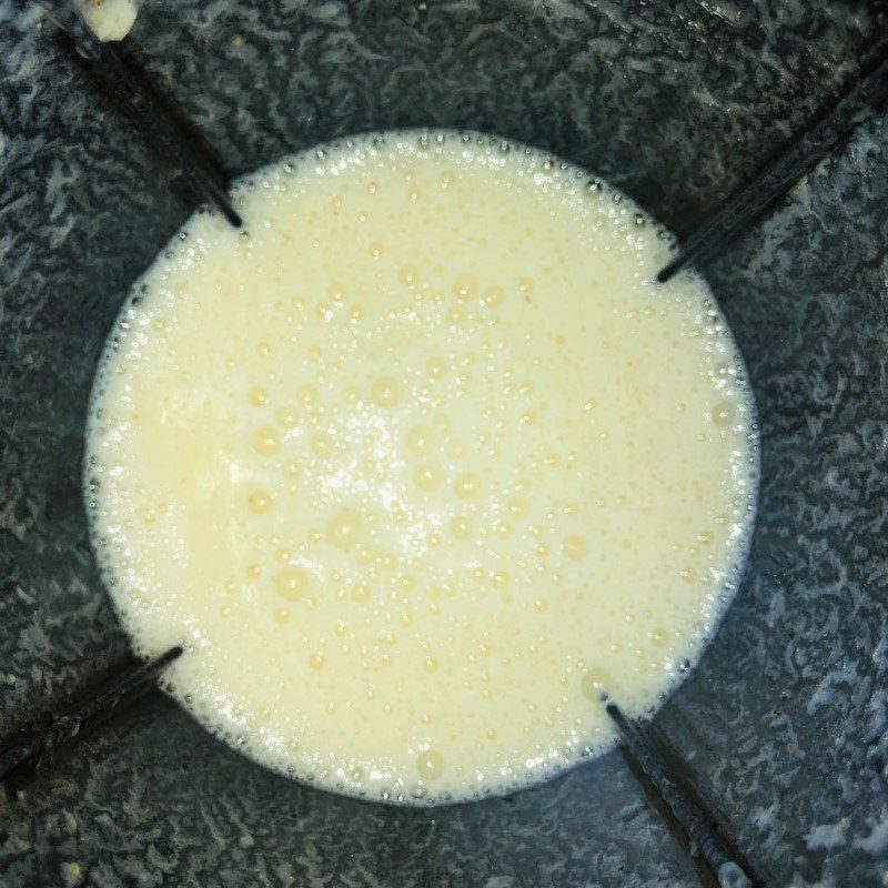 Step 3 Blend pineapple chia seed Pineapple smoothie (fragrant) chia seeds
