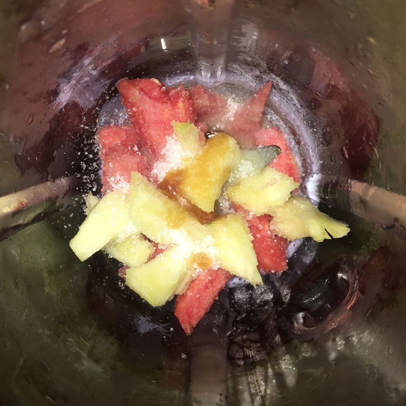 Step 2 Blend pineapple (fragrant) watermelon smoothie Pineapple (fragrant) watermelon smoothie