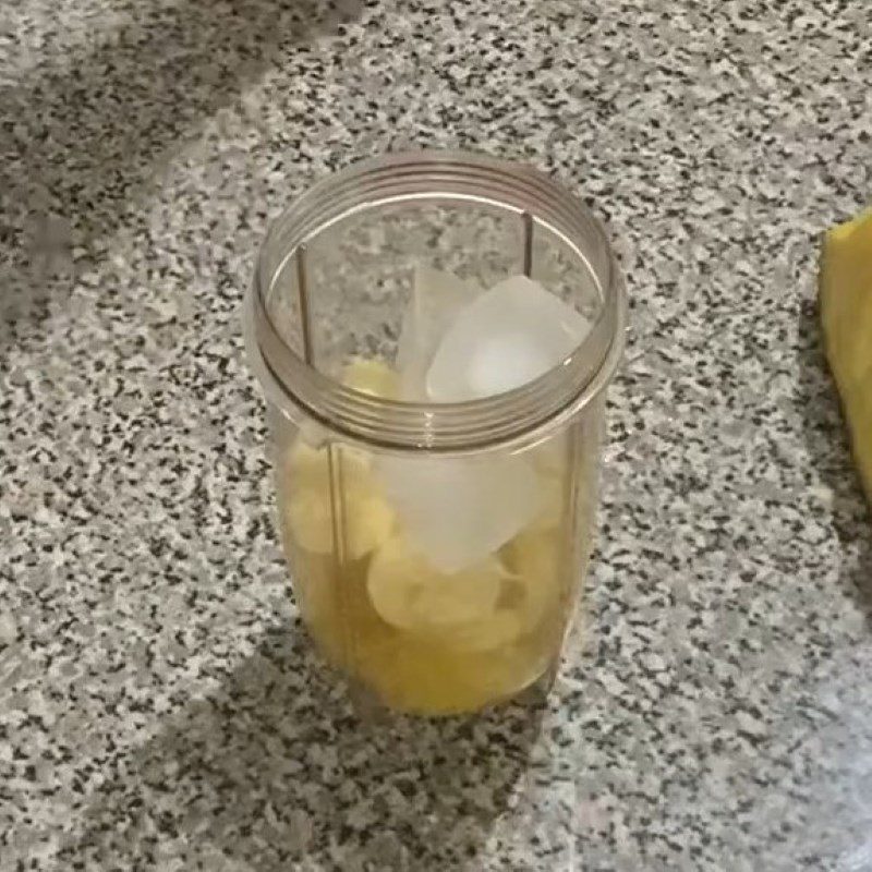 Step 2 Blend the jackfruit and banana for Jackfruit Banana Smoothie
