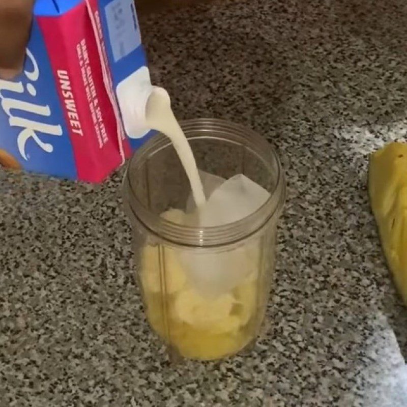 Step 2 Blend the jackfruit and banana for Jackfruit Banana Smoothie