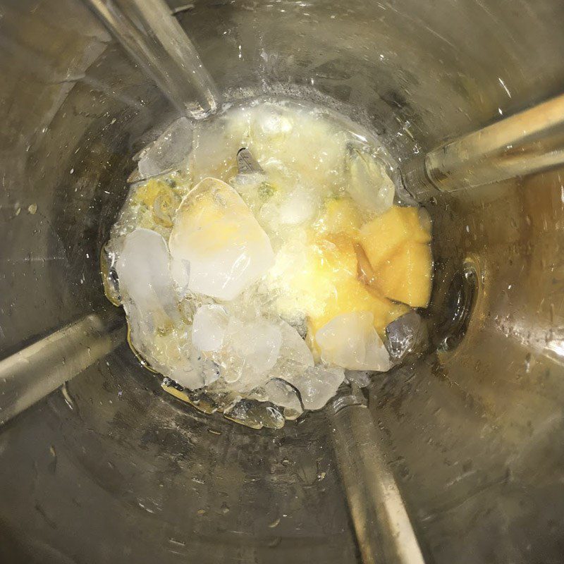 Step 2 Blending Mango Passion Fruit Smoothie
