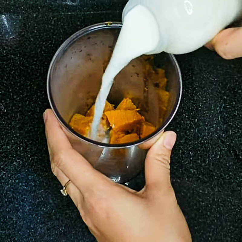 Step 2 Blend the pumpkin milk Pumpkin Milk for babies