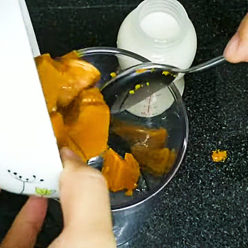 Step 2 Blend the pumpkin milk Pumpkin Milk for babies
