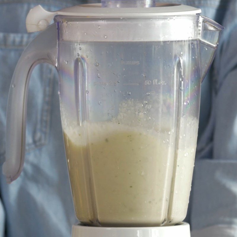 Step 2 Blend pineapple with the smoothie ingredient mixture