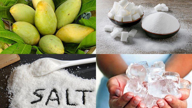 Ingredients for mango juice