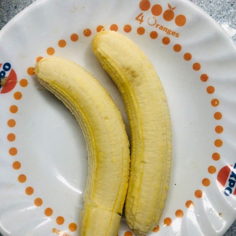 Step 1 Prepare the bananas for Banana Smoothie