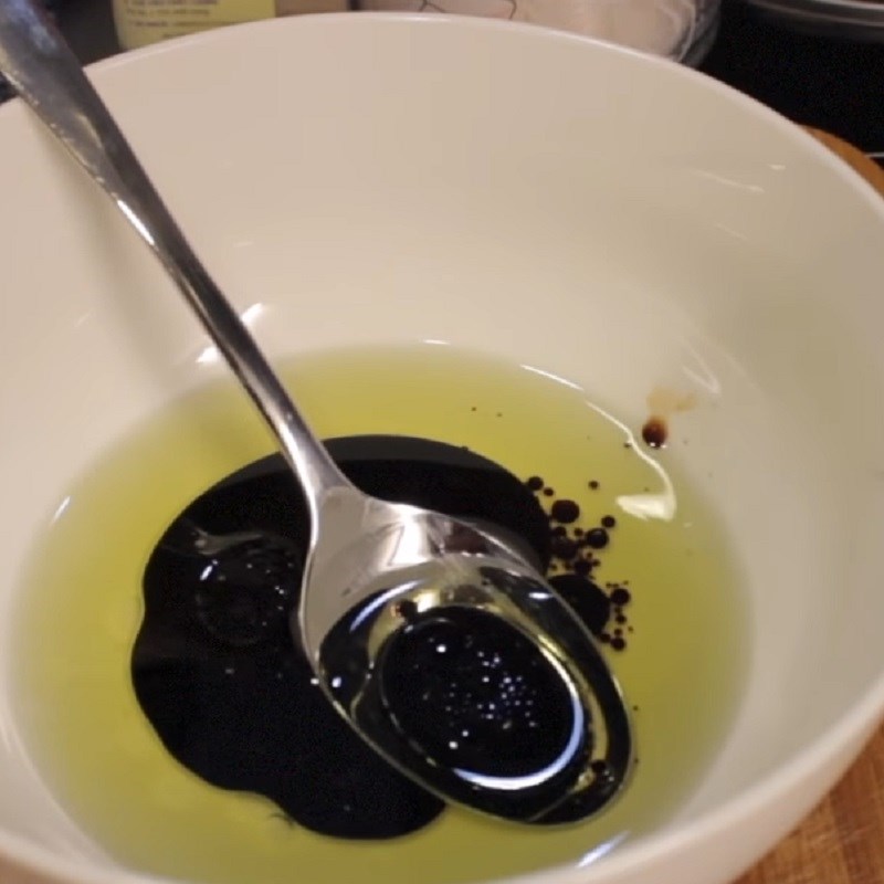 Step 4 Make the oil and vinegar dressing Salad with oil and vinegar