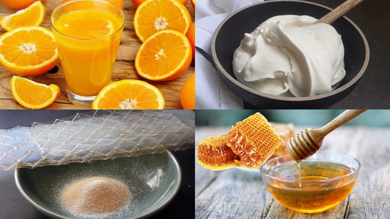 Nguyên liệu món ăn panna cotta cam