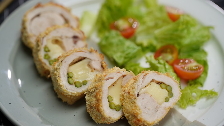 Step 4 Final Product Chicken Breast Roll with Cheese