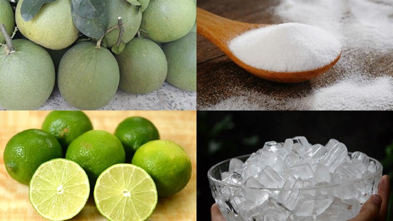 Ingredients for grapefruit juice