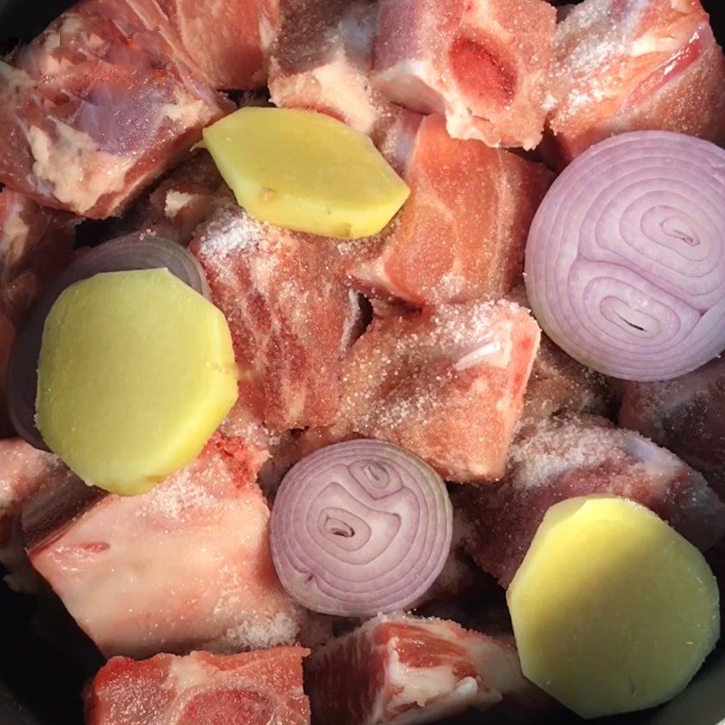Step 1 Prepare Pork Ribs Ginger Braised Ribs