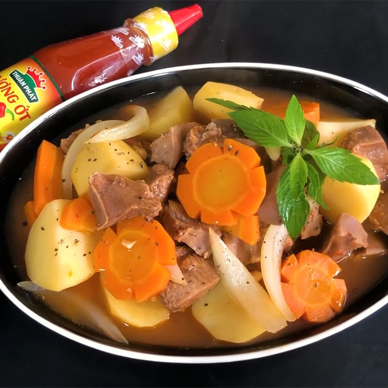 Step 5 Final product Pig tongue stew