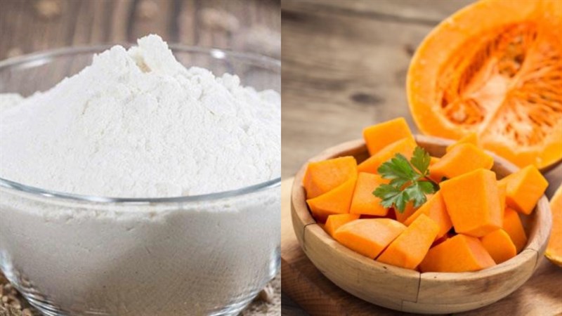Ingredients for pumpkin tapioca dish