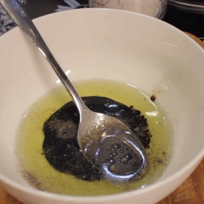 Step 4 Make the oil and vinegar dressing Salad with oil and vinegar
