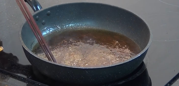 Step 4 Making sesame sauce Fried chicken with sesame sauce
