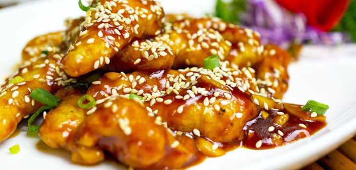 Step 5 Final product Fried chicken with sesame sauce