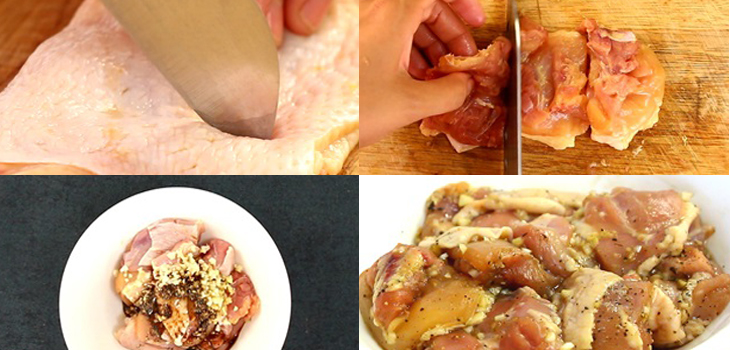 Step 1 Prepare and marinate the chicken Cheese Sauce Fried Chicken