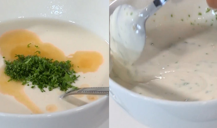 Step 2 Prepare the batter for crispy fried squid with orange sauce