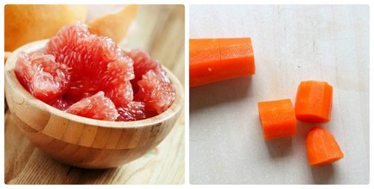 Step 1 Prepare the ingredients for Vegetable Grapefruit Juice