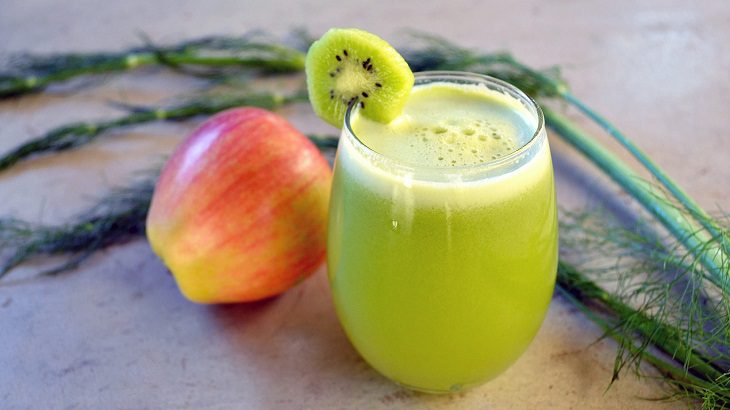 Step 3 Finished product Kiwi-Apple juice