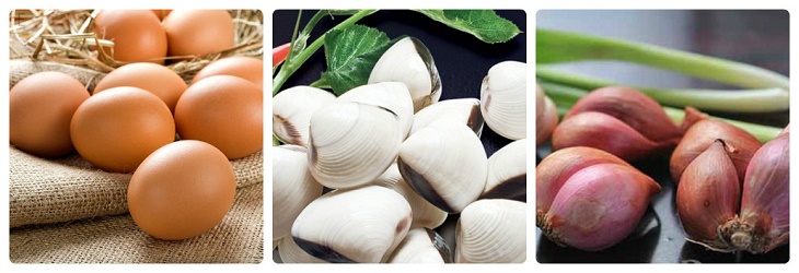 Ingredients for stir-fried eggs