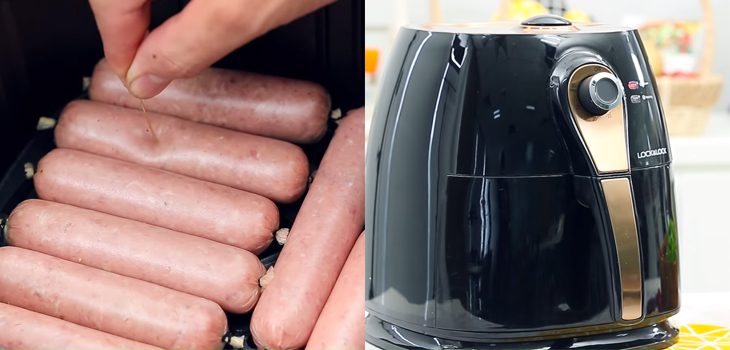 Step 3 Grilling the Sausages Air fryer sausages